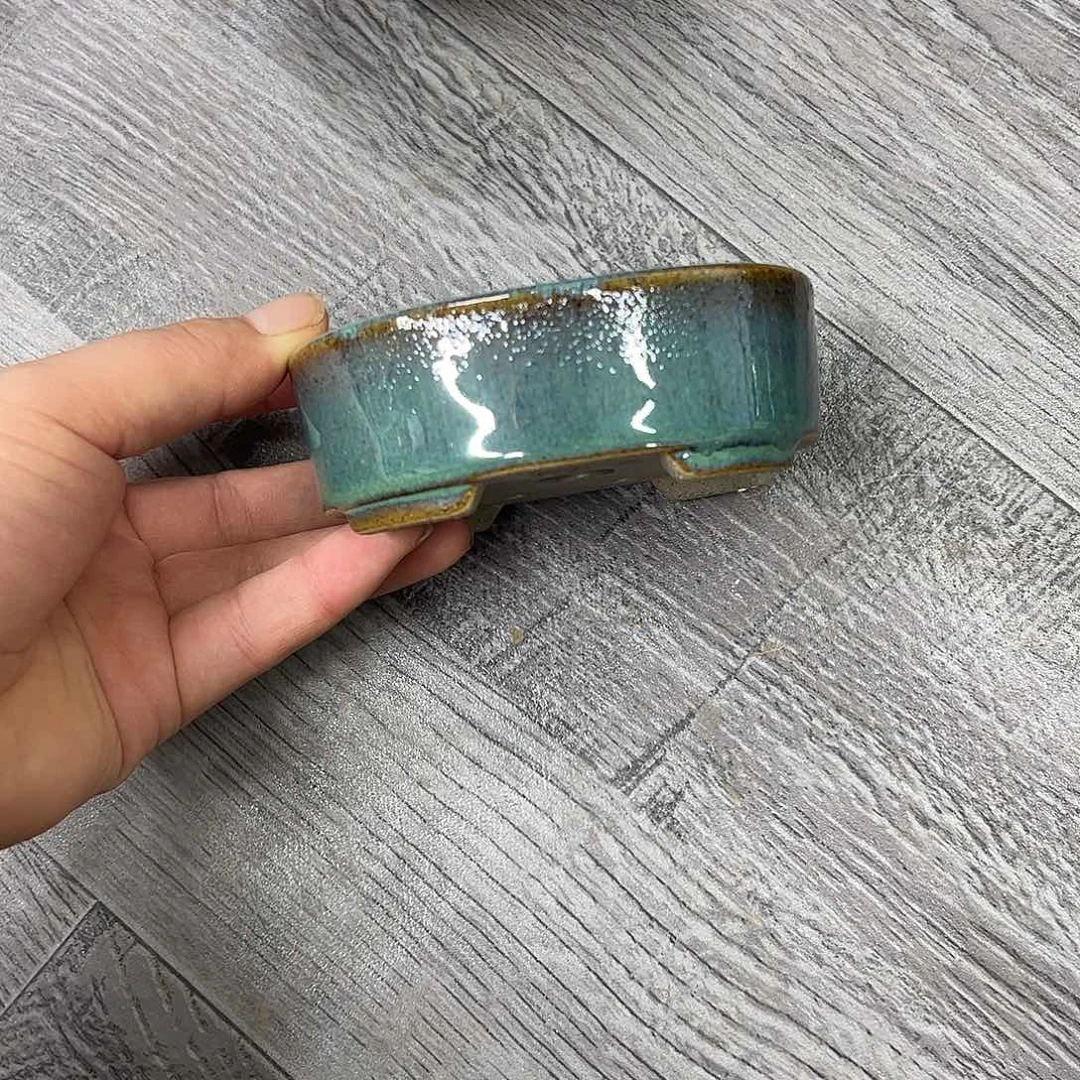 紫砂花盆275号瑕疵10/8/3.5cm窑变