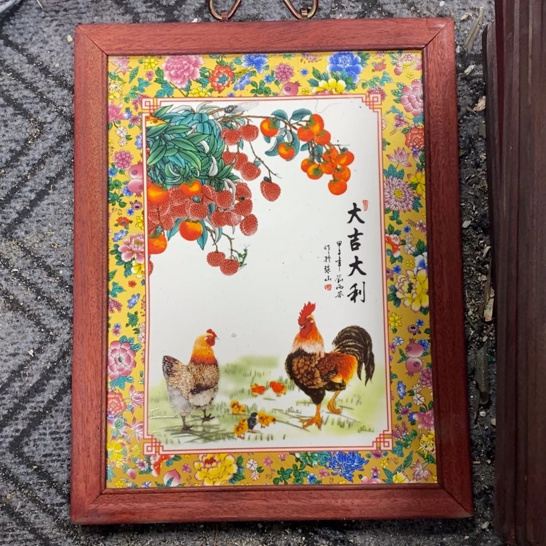 瓷37*28 景德镇瓷板画柴窑烧制