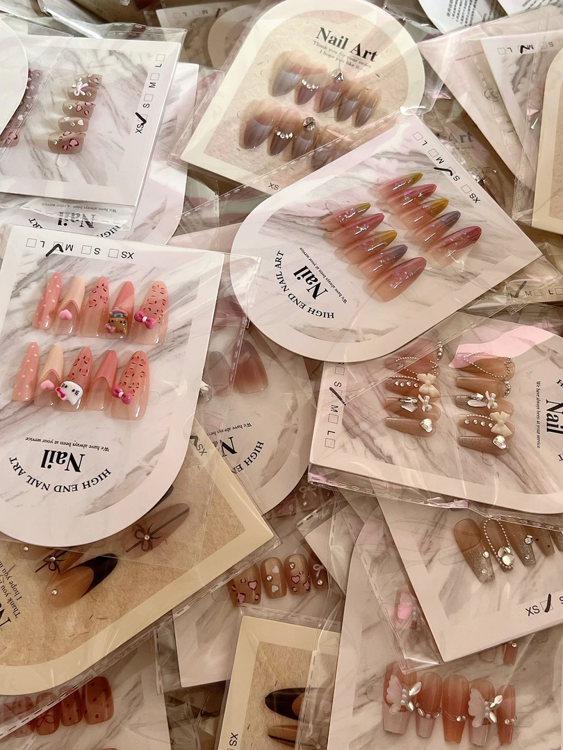 （2单飞）孤品半手工穿戴甲默认微瑕指尖有毛刺自行打磨介意勿拍