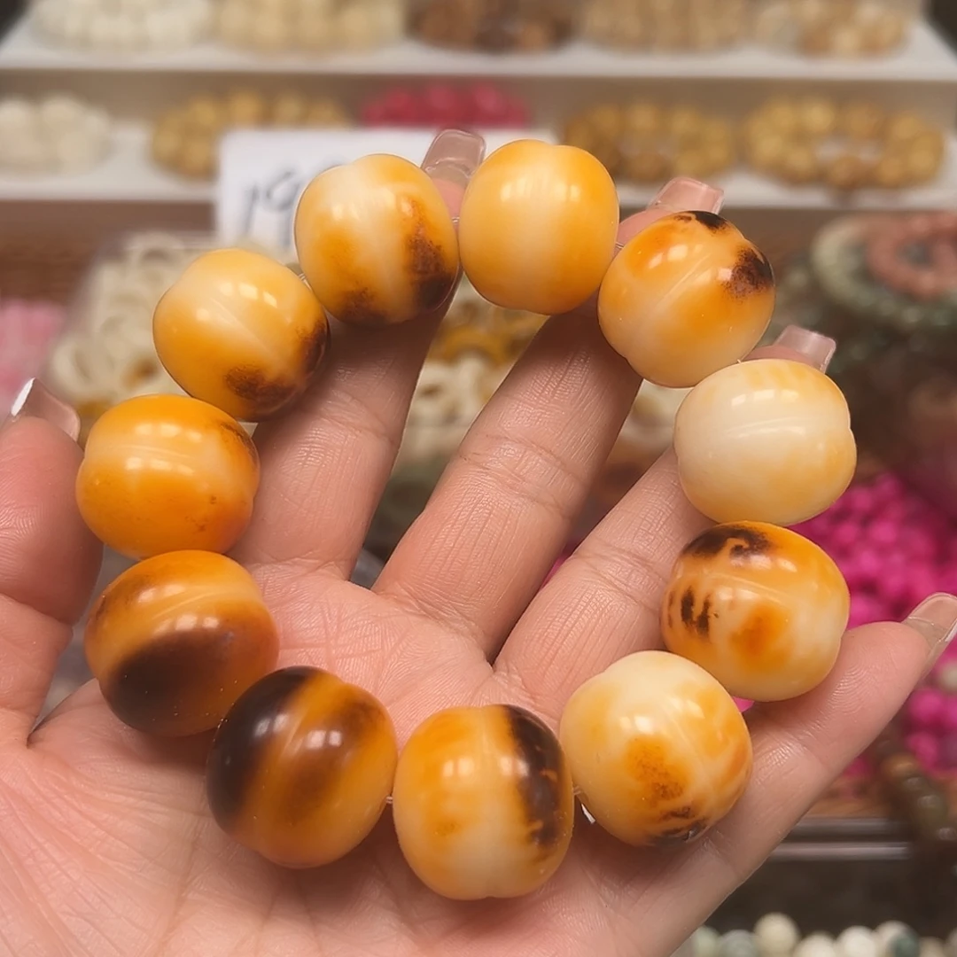 菩提根/象牙果手串卡23火烧云大蛋宝一条