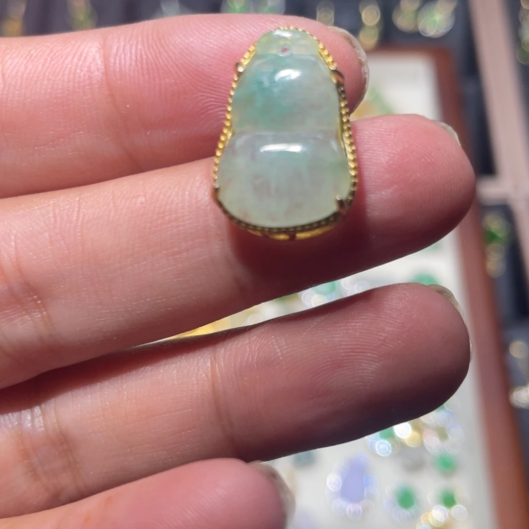 翡翠银S925镶嵌颈饰