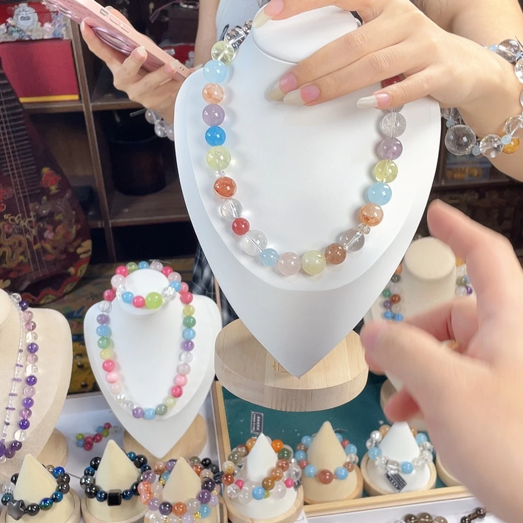 银S925镀金镶嵌手链水晶