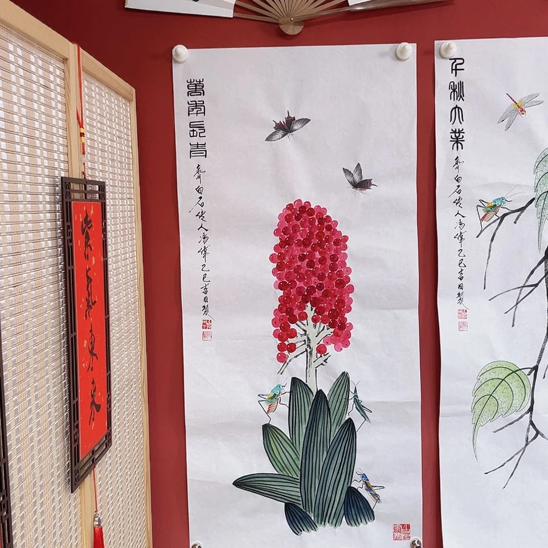 国画冯伟老师手绘国画作品音浩