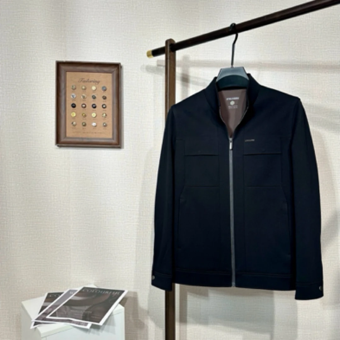 美尔森高端针织轻奢系列时尚休闲夹克