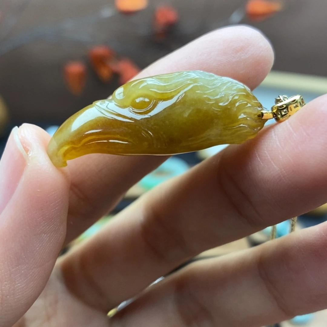 【闪购商品】颈饰18K金镶嵌翡翠54