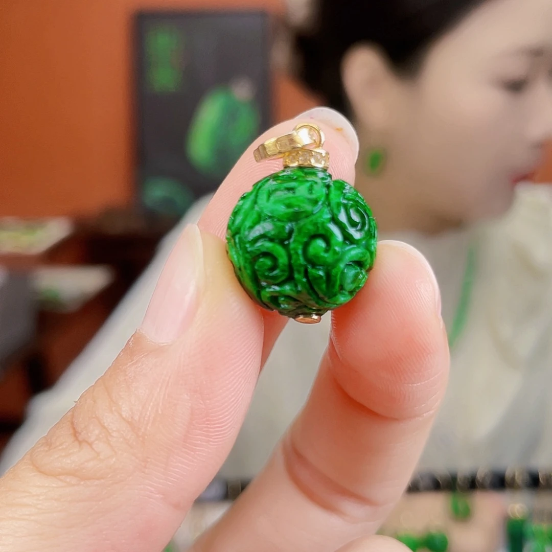 翡翠未镶嵌耳饰饰品