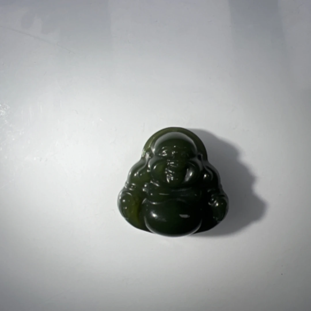 和田玉卡24-10mm佛公吊坠编号012