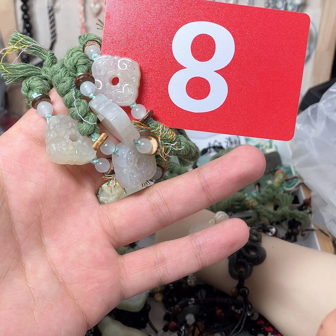 蛇纹石玉手链合金