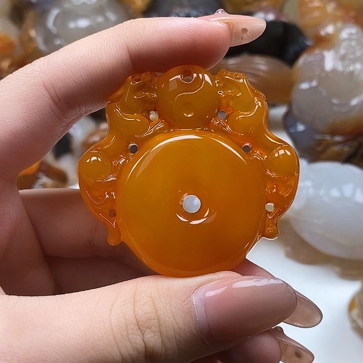 玛瑙/玉髓合金颈饰