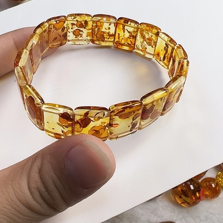 琥珀（花珀）未镶嵌项圈