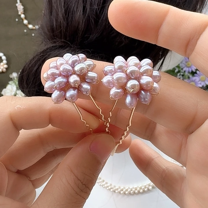 未镶嵌发饰淡水珍珠