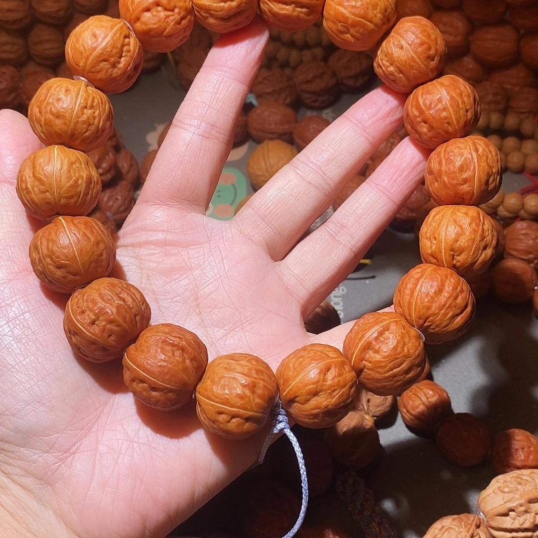 钓***天吊坠文玩核桃24尺光头手持