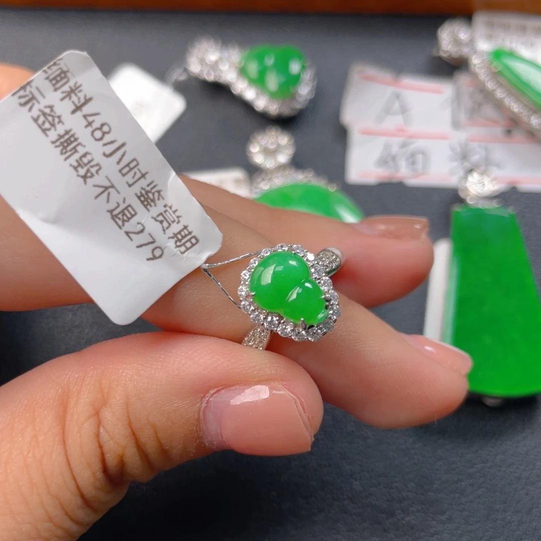 翡翠银S925镶嵌吊坠(不含链)j j j j