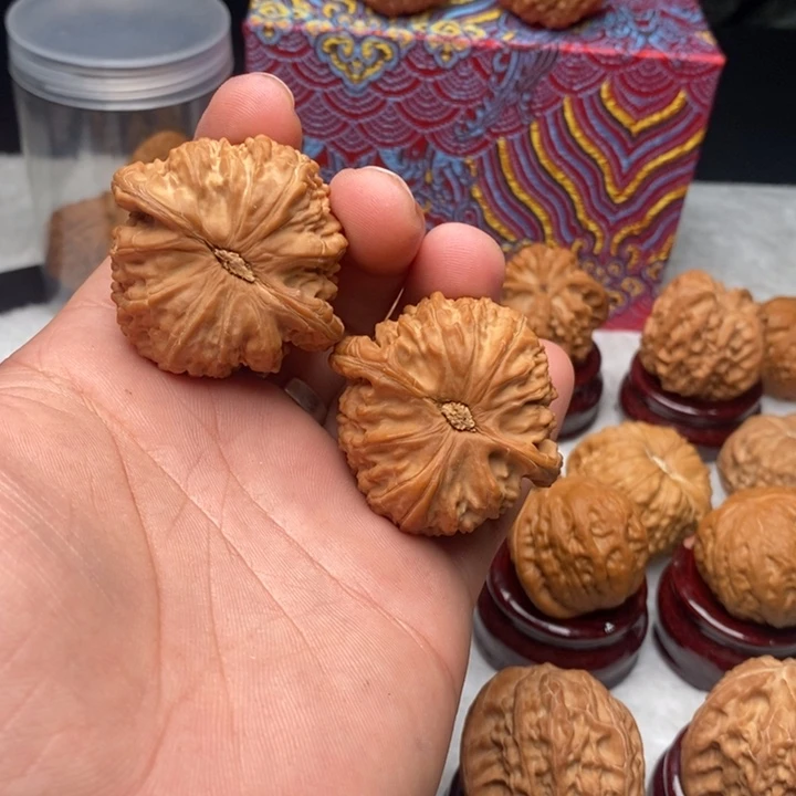 文玩核桃把件43.5白狮子