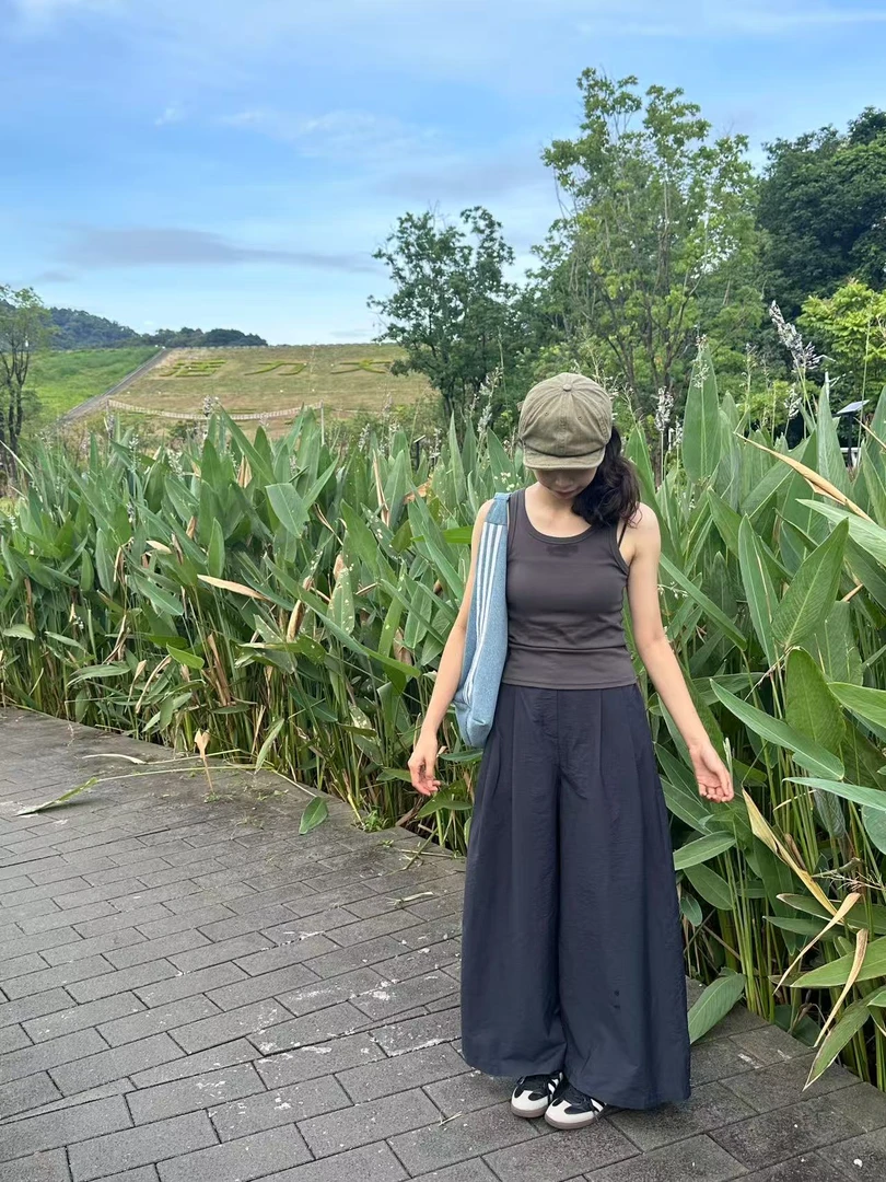 【十三行FEIDING特价C7780-D6#】夏季宽松阔腿裤女垂感休闲百搭