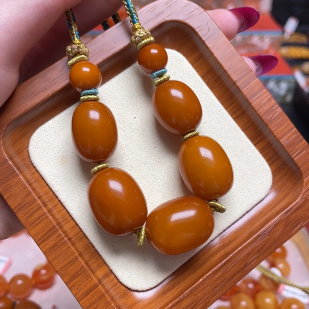蜜蜡颈饰未镶嵌项链