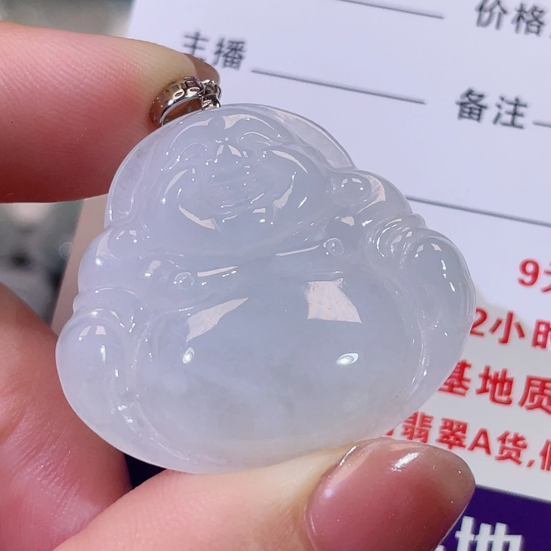 翡翠未镶嵌颈饰佛公