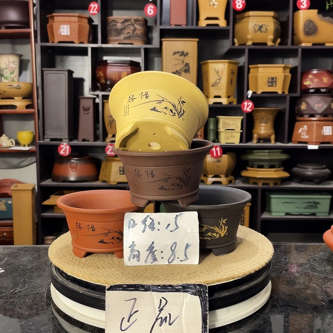 D-盆尚好紫砂花盆