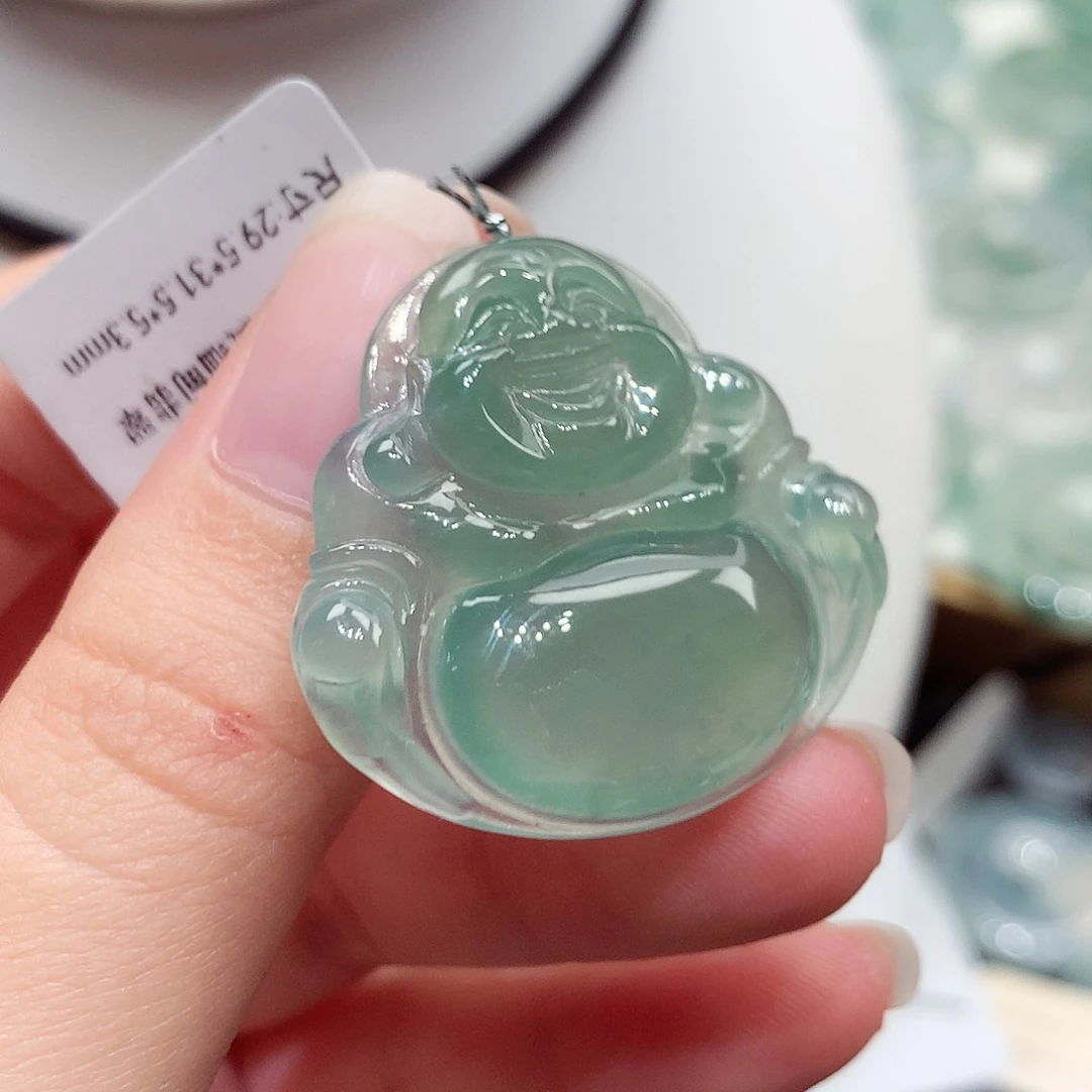 颈饰未镶嵌翡翠编号88，29.5/31.5/5.3