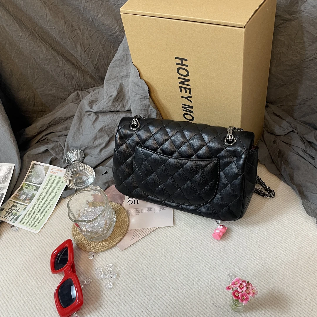 【A022】秋季新款时尚百搭小香风菱格单肩斜挎包