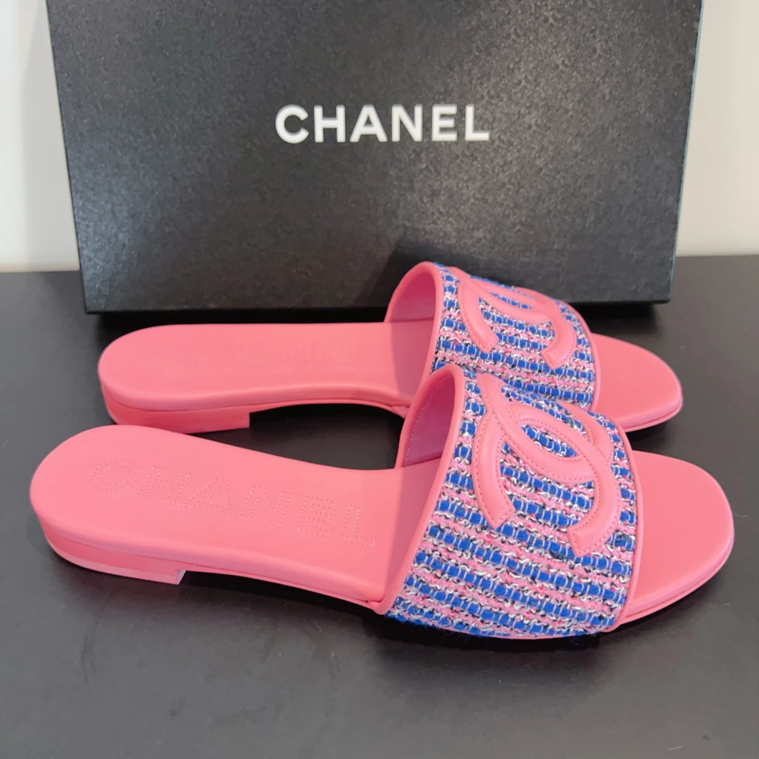 未使用 Chanel/香奈儿 拖鞋尺码38成色看直播GSS26549