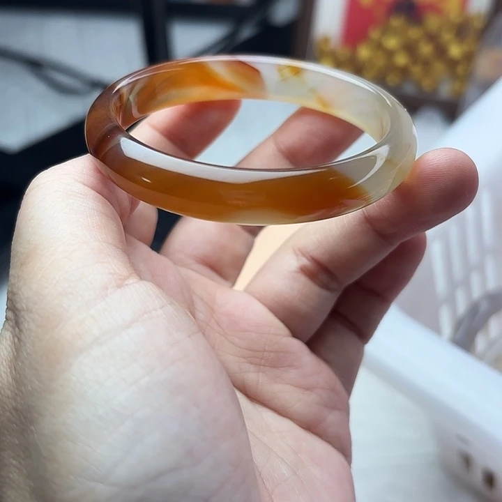 玛瑙/玉髓未镶嵌手镯默认微瑕，不退不换