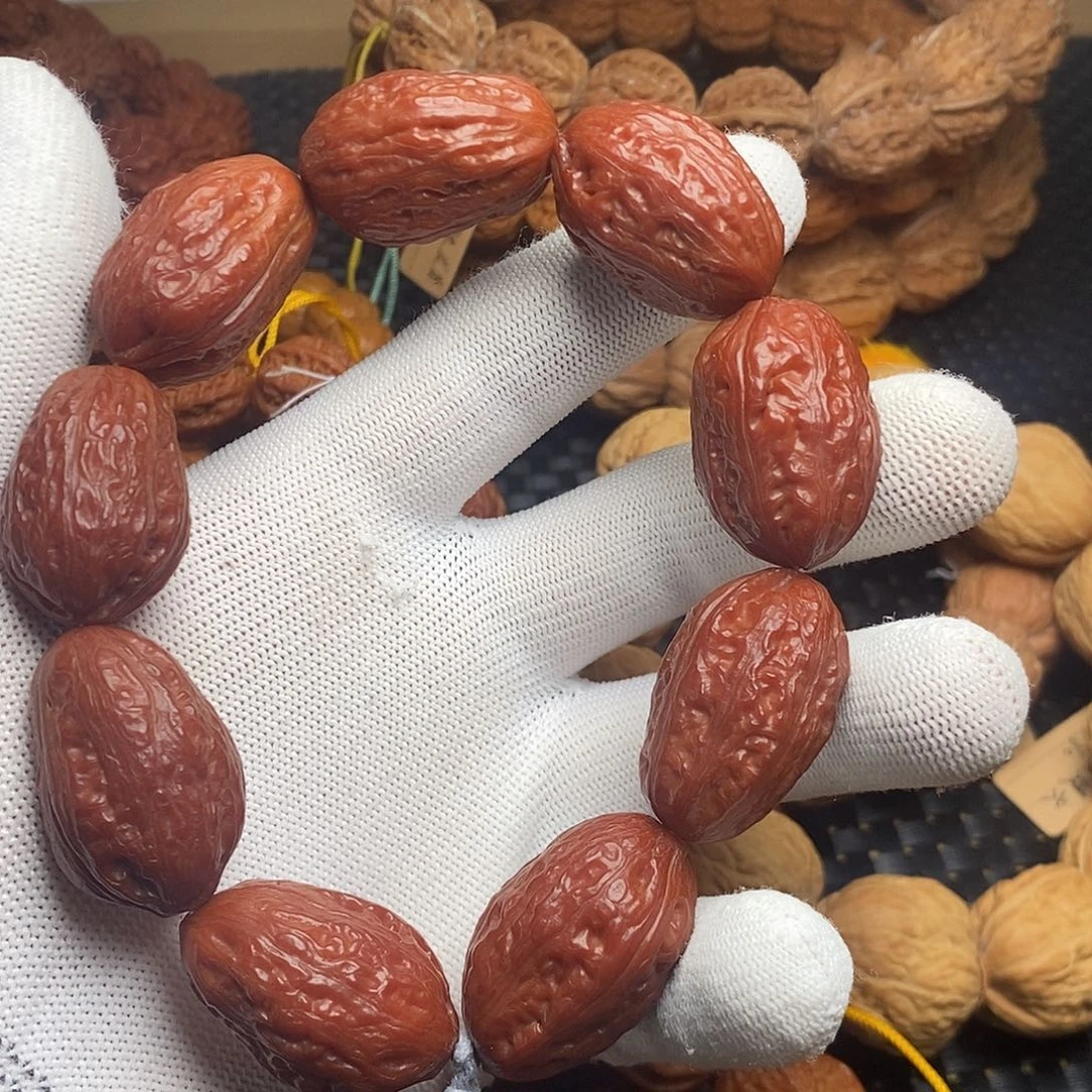 手串/手链核桃红皮大枣手串