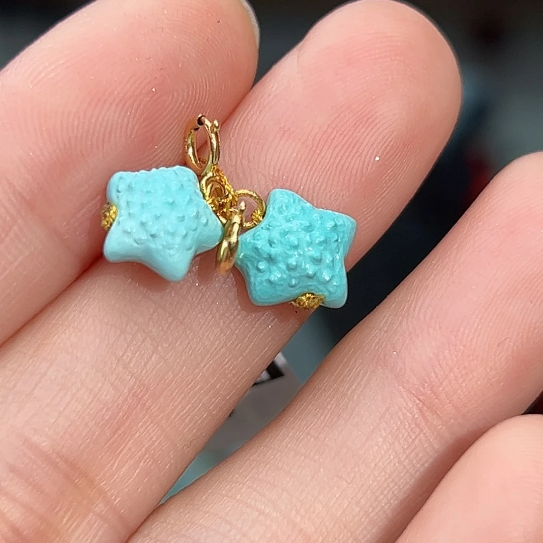 绿松石珠宝奇石18K金镶嵌