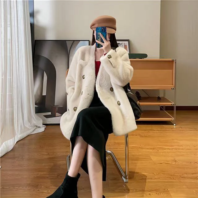 云   气质短外套短款轻奢V领冬季冬季小富婆外套