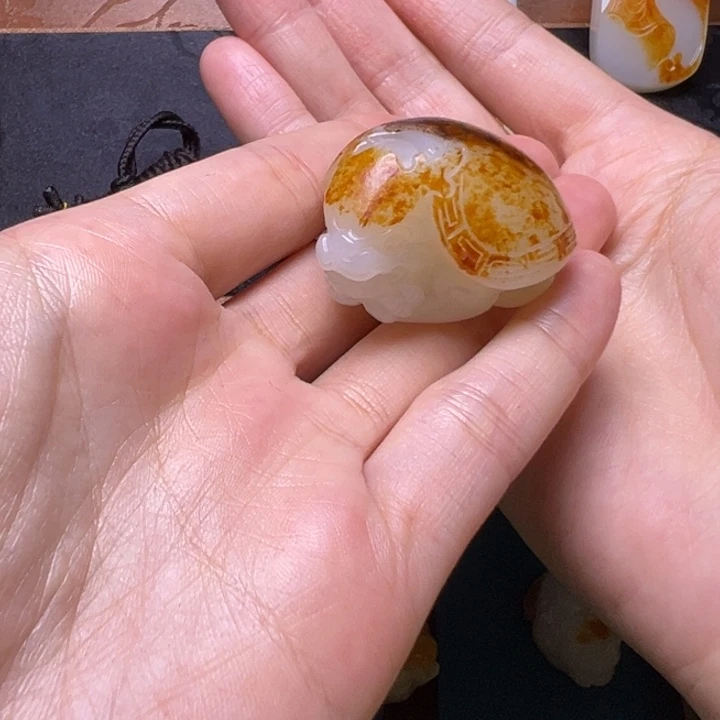 人***人和田玉未镶嵌颈饰