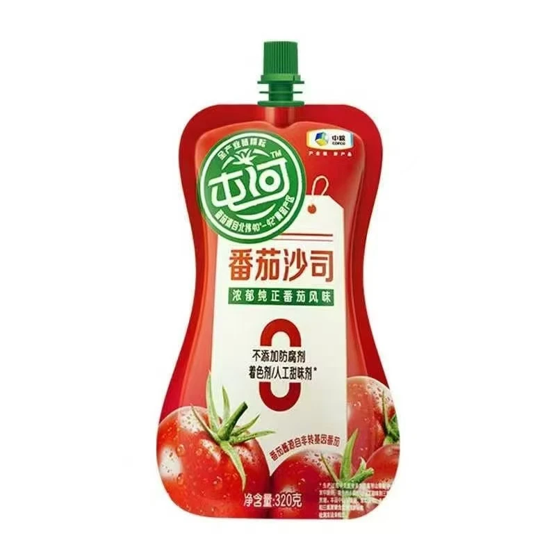 中粮屯河番茄沙司320g*4袋薯条意面手抓饼汉堡番茄酱家【到10.16】