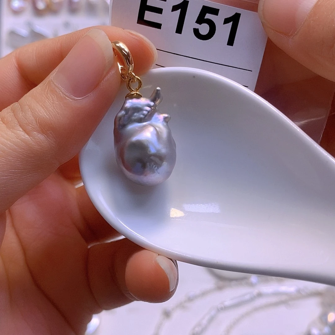 淡水珍珠颈饰银S925镶嵌