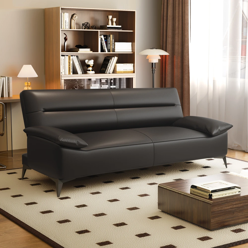 小户型客厅可折叠沙发床两用猫爪皮双人三人出租房办公室北欧沙发