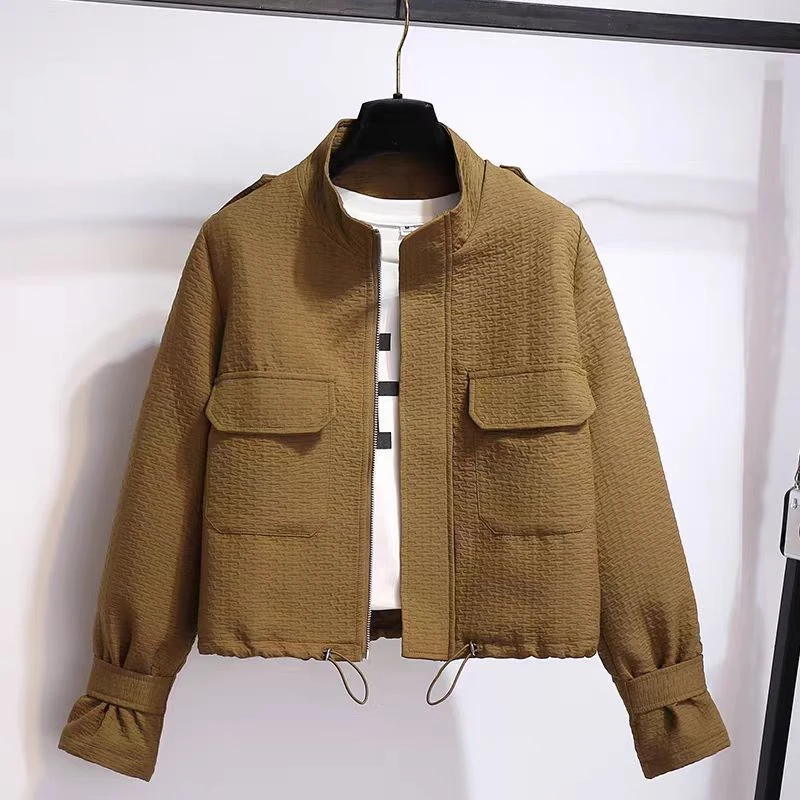 7961款小香风棒球服外套短款秋季新款宽松夹克上衣