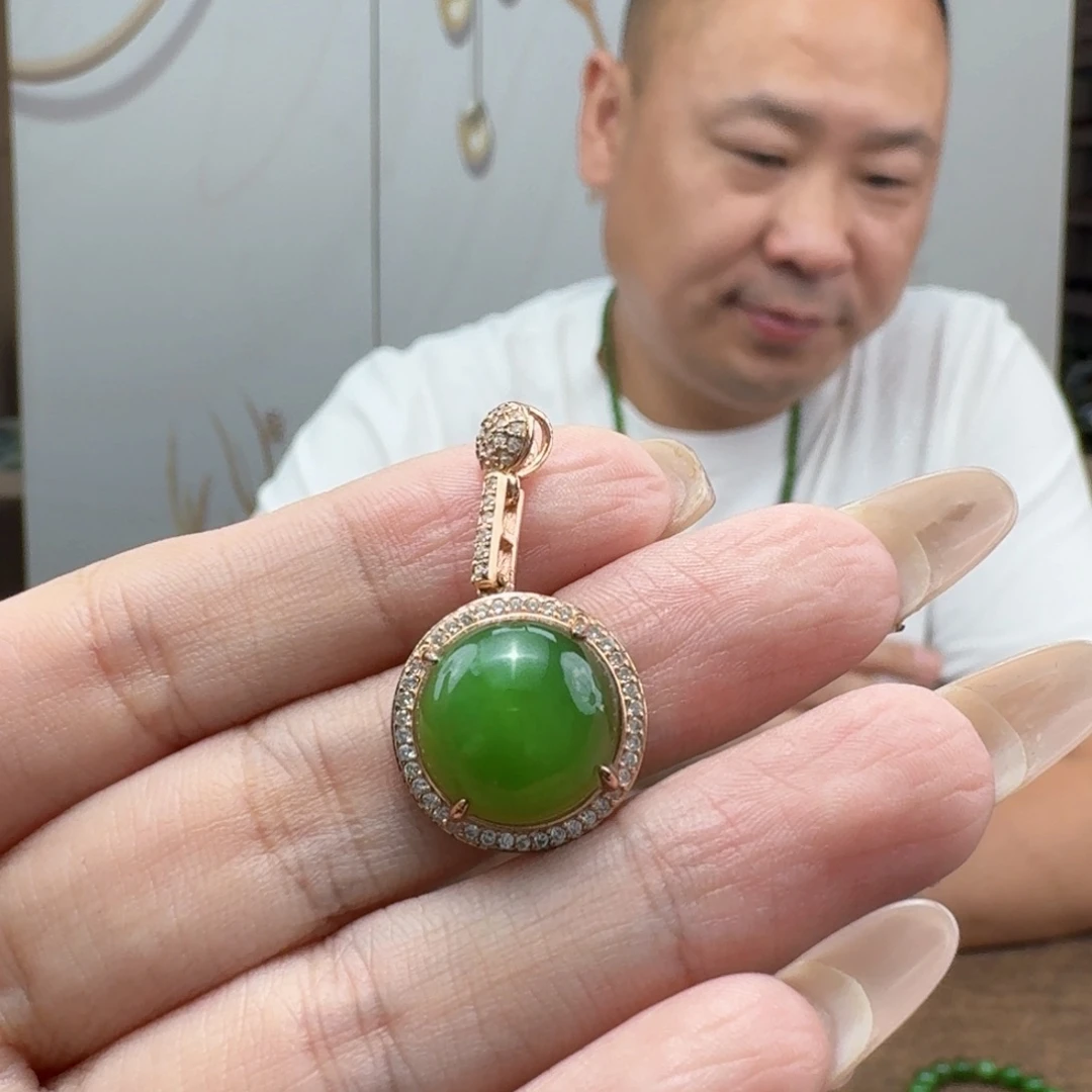 和田玉银S925镶嵌颈饰多样性发货 拍一发一