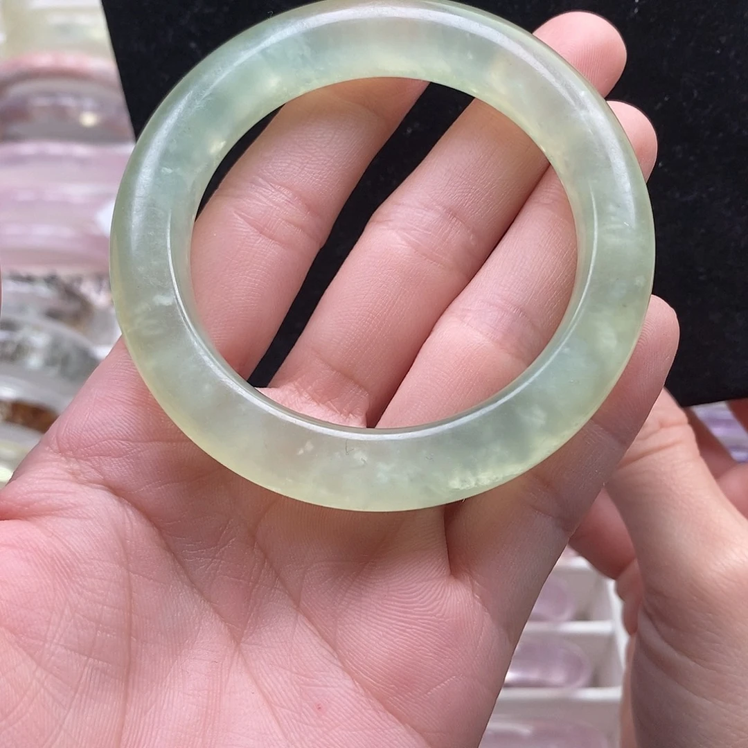 岫玉未镶嵌手镯岫玉53➕