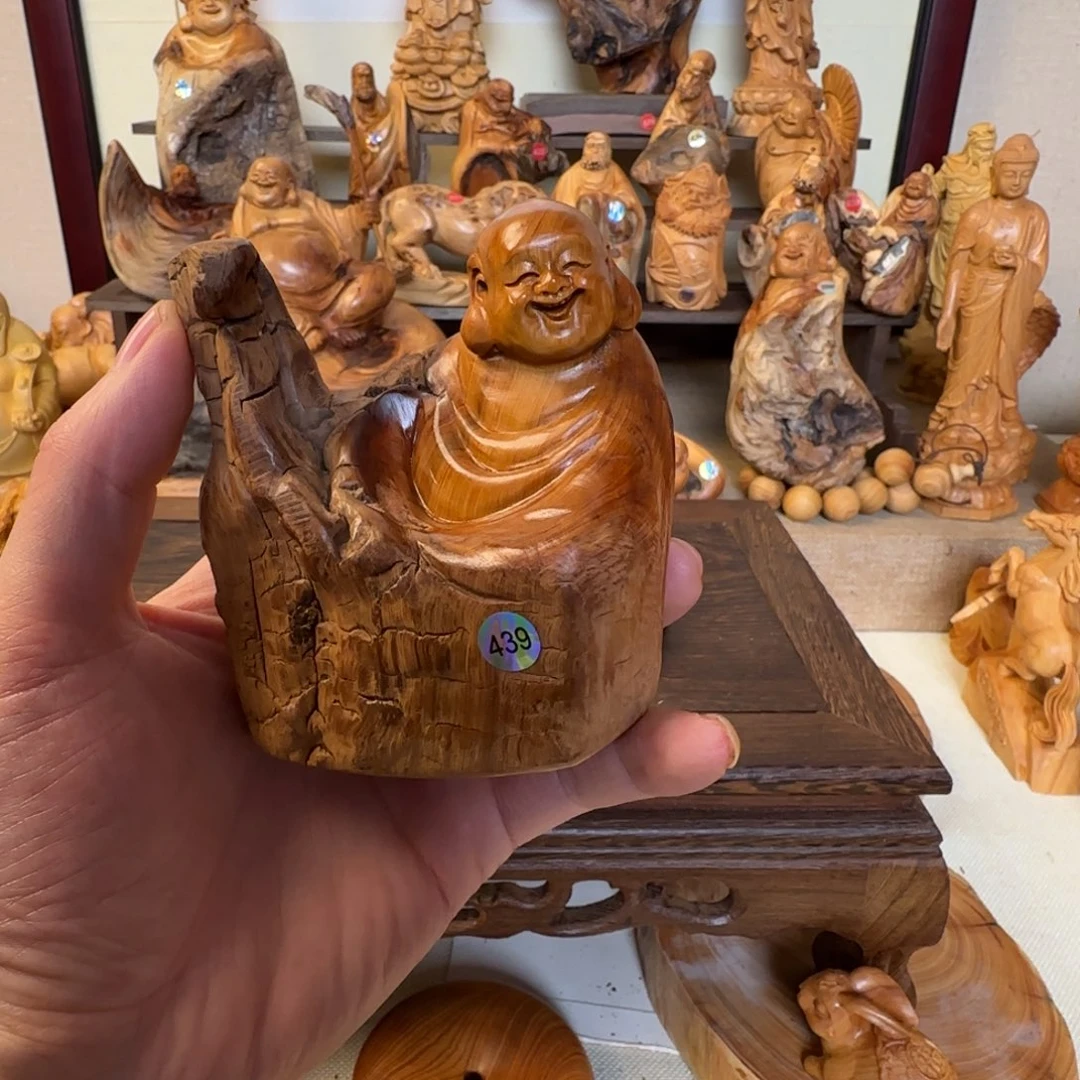 崖柏小木匠艺雕一物一拍