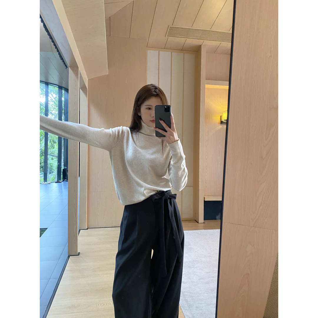 【No退No换】来自b0【高领毛衣】秋季经典百搭高领上衣【82083】