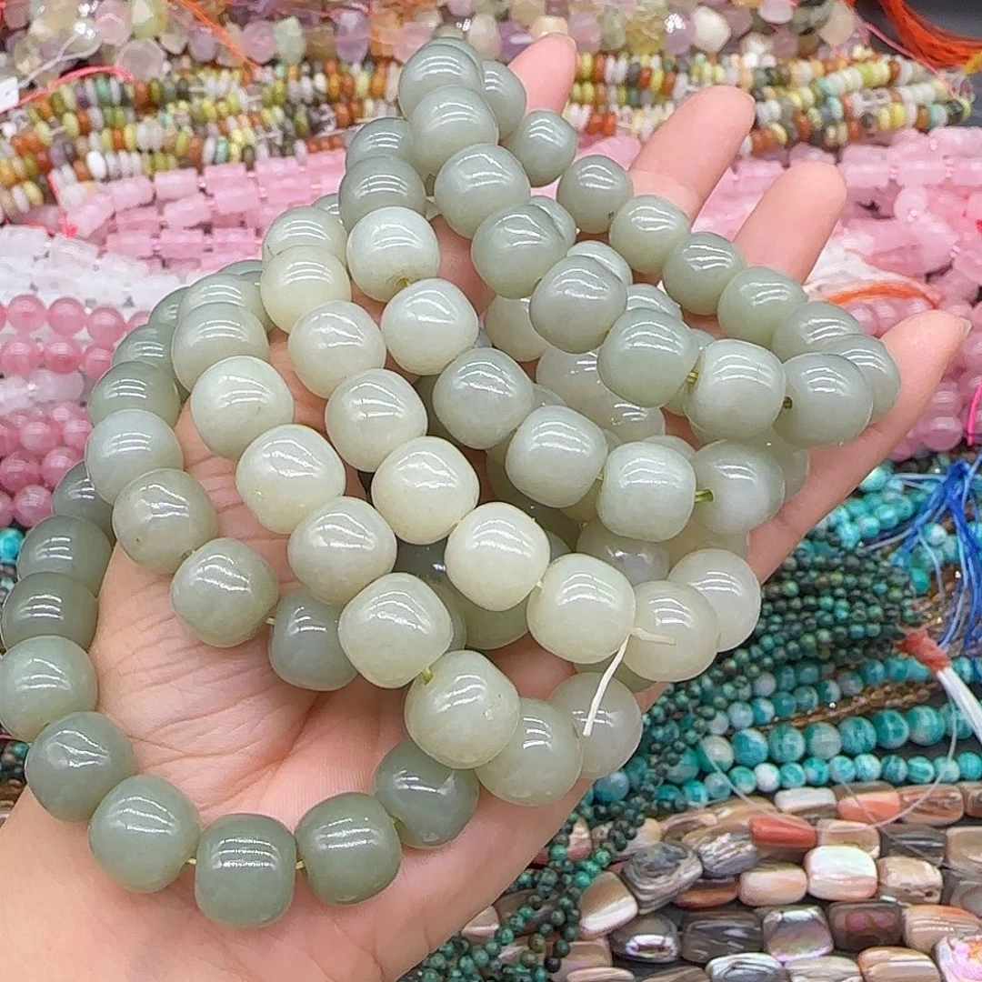 玛瑙/玉髓合金珠宝半成品和田玉单圈12mm一条