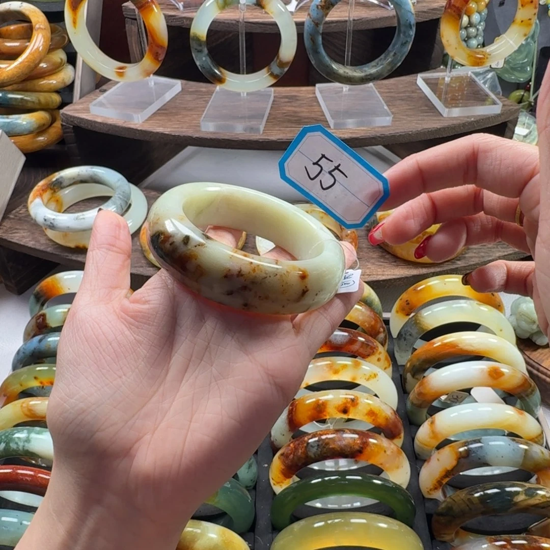 蛇纹石玉合金手镯微瑕