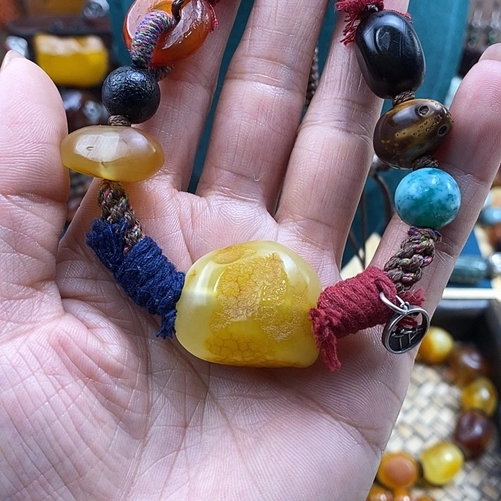 未镶嵌项链蜜蜡项链