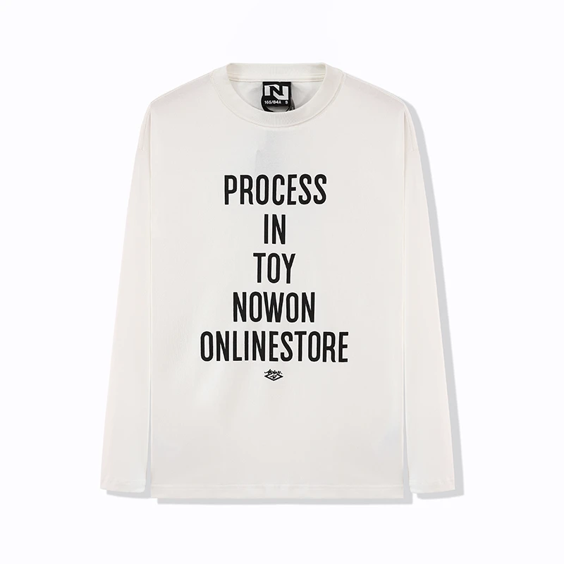 NOWON 长袖T恤男装2025新款春夏穿搭打底潮牌美式休闲宽松上衣