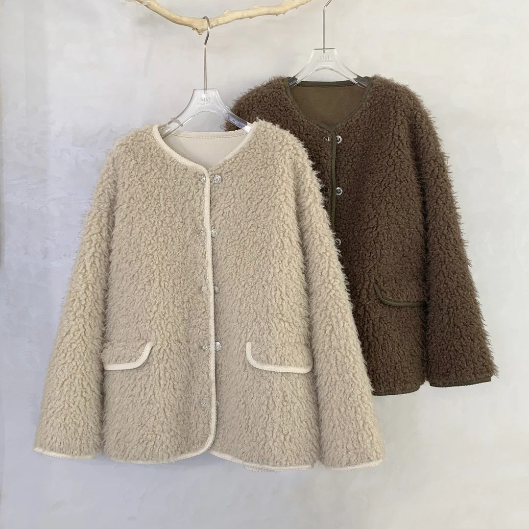 DEZI宝藏衣橱软糯美拉德毛毛外套LS679088