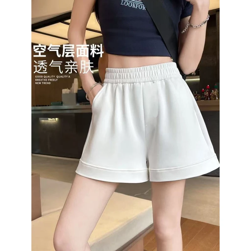 393   运动短裤女2025新款夏季宽松外穿休闲中裤子