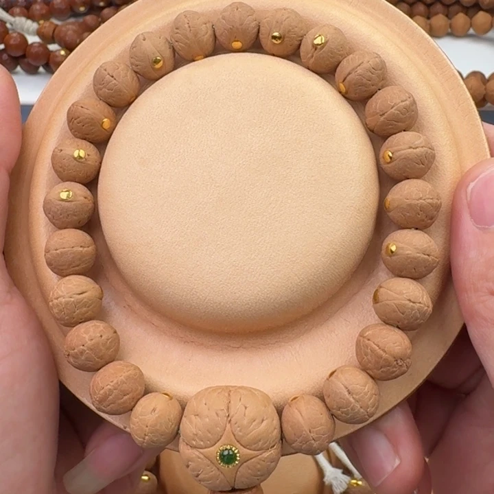 凤眼菩提手串10.5实心籽金钉