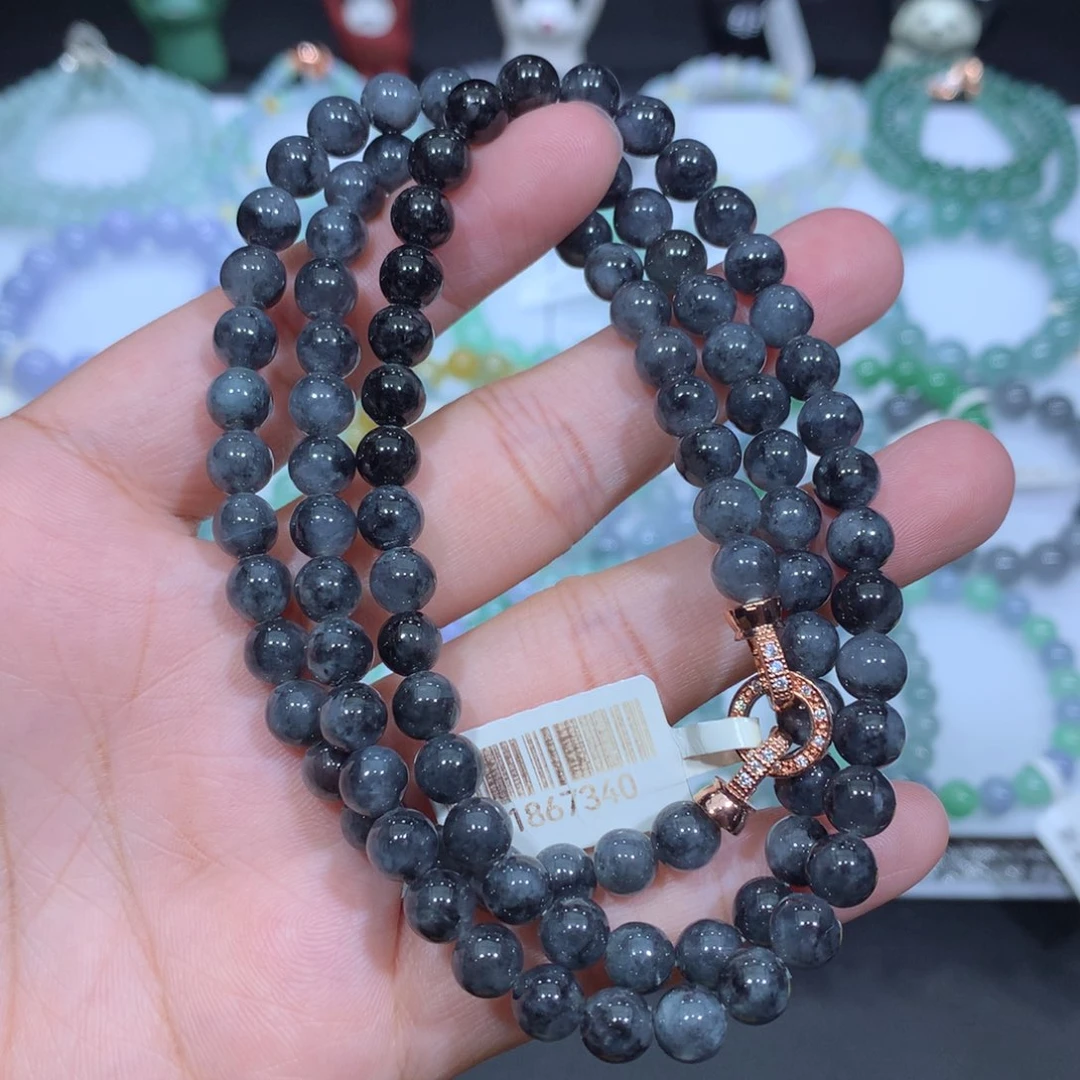 翡翠未镶嵌手串天然