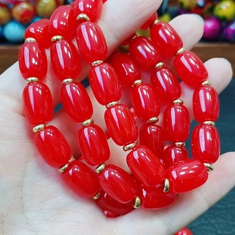 未镶嵌玛瑙手饰鸽血红