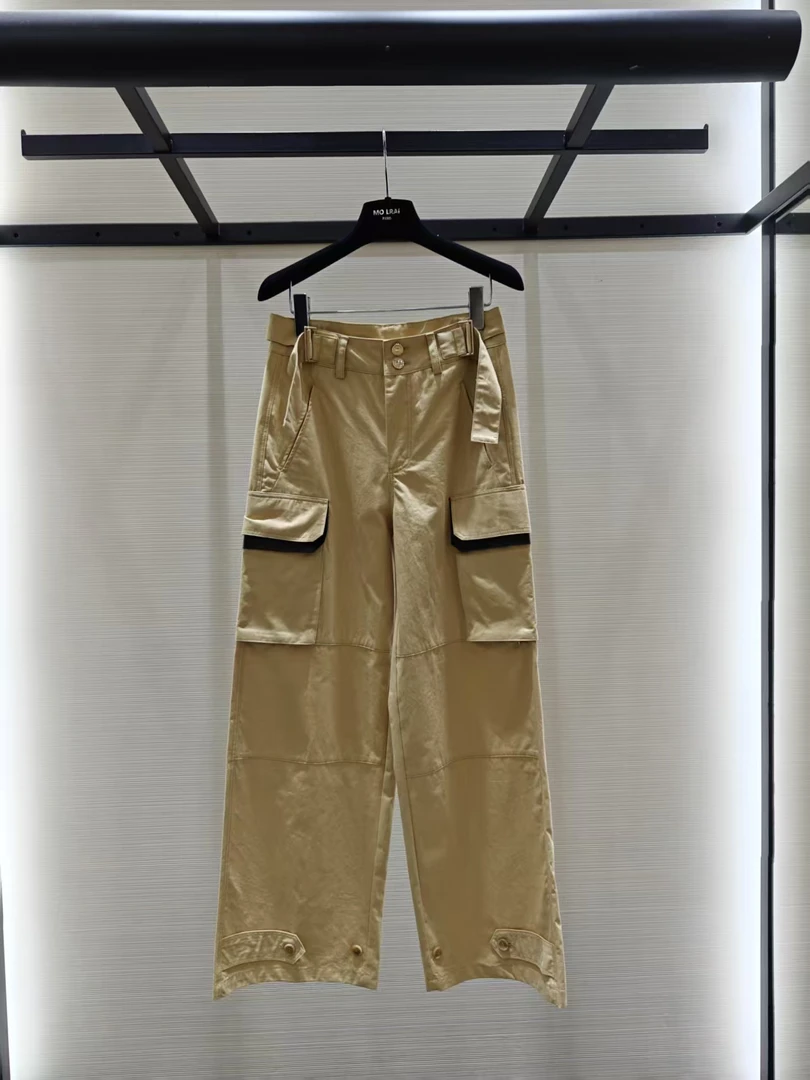 MO工装风宽松纯色休闲裤LT2561238