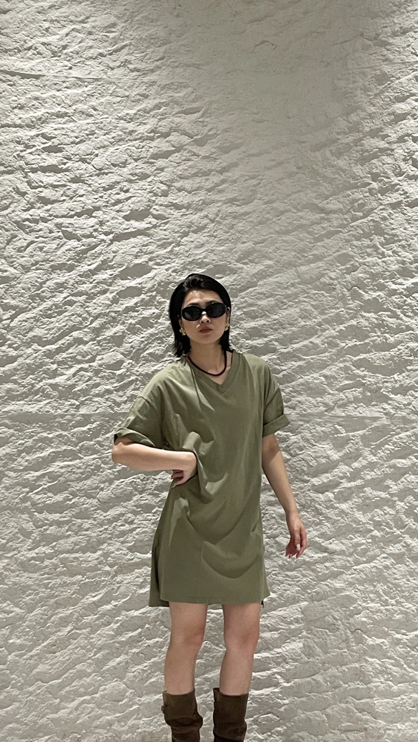 蜕变 韩版大t  宽松遮屁股