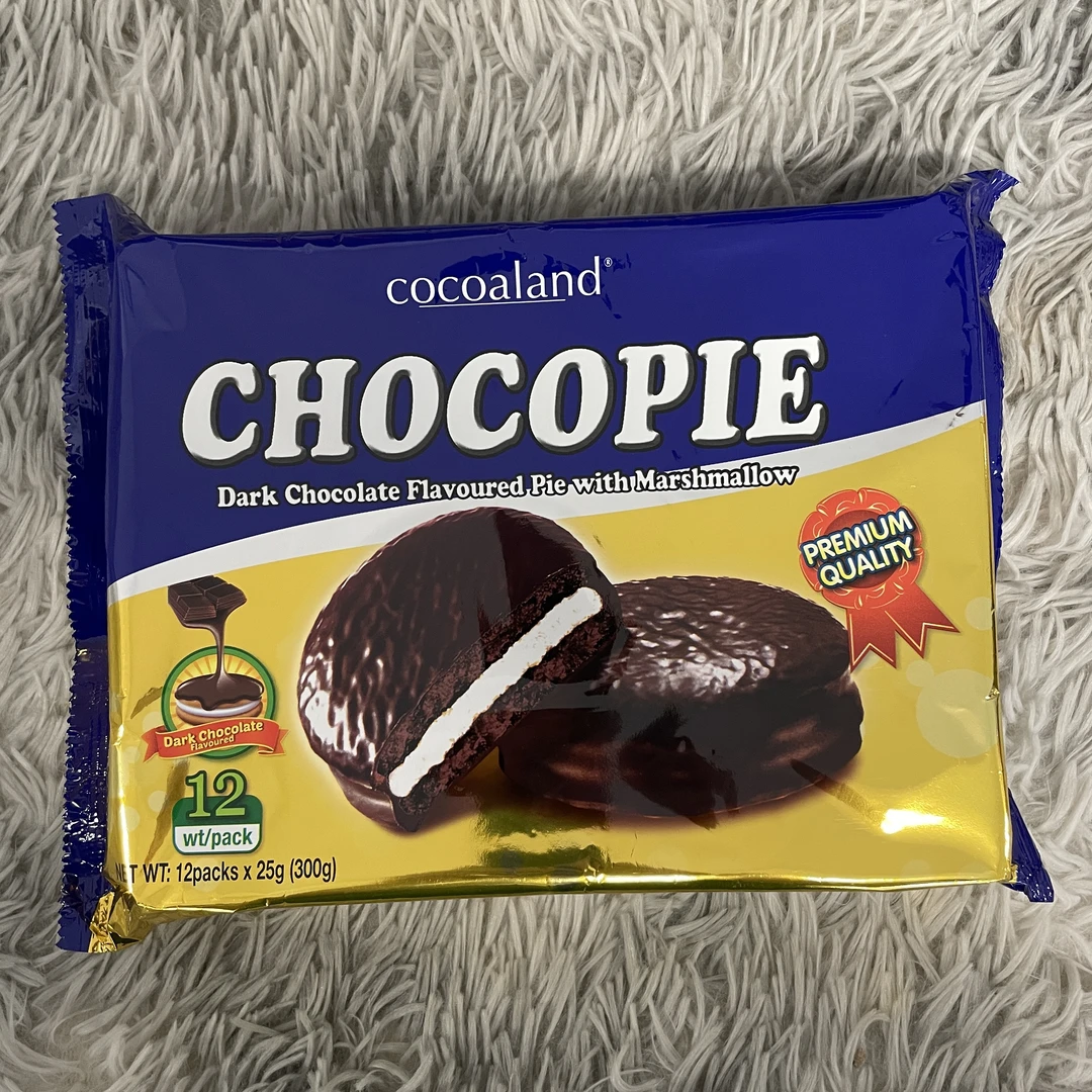 马来进口Cocoaland(黑色)巧克力味派（糕点）